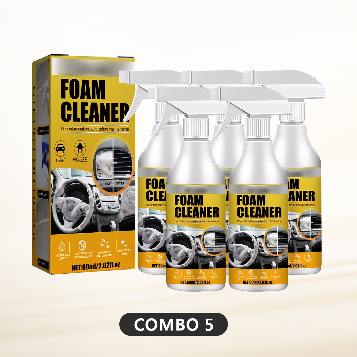 Multi-Purpose Car Foam Cleaner