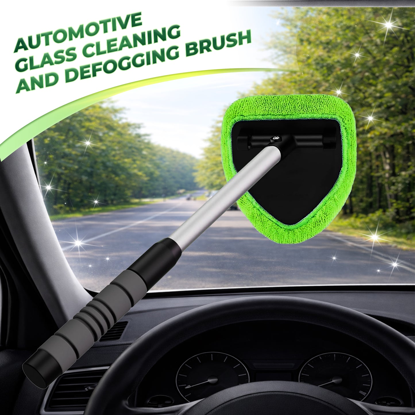 Automotive Glass Cleaning and Defogging Brush