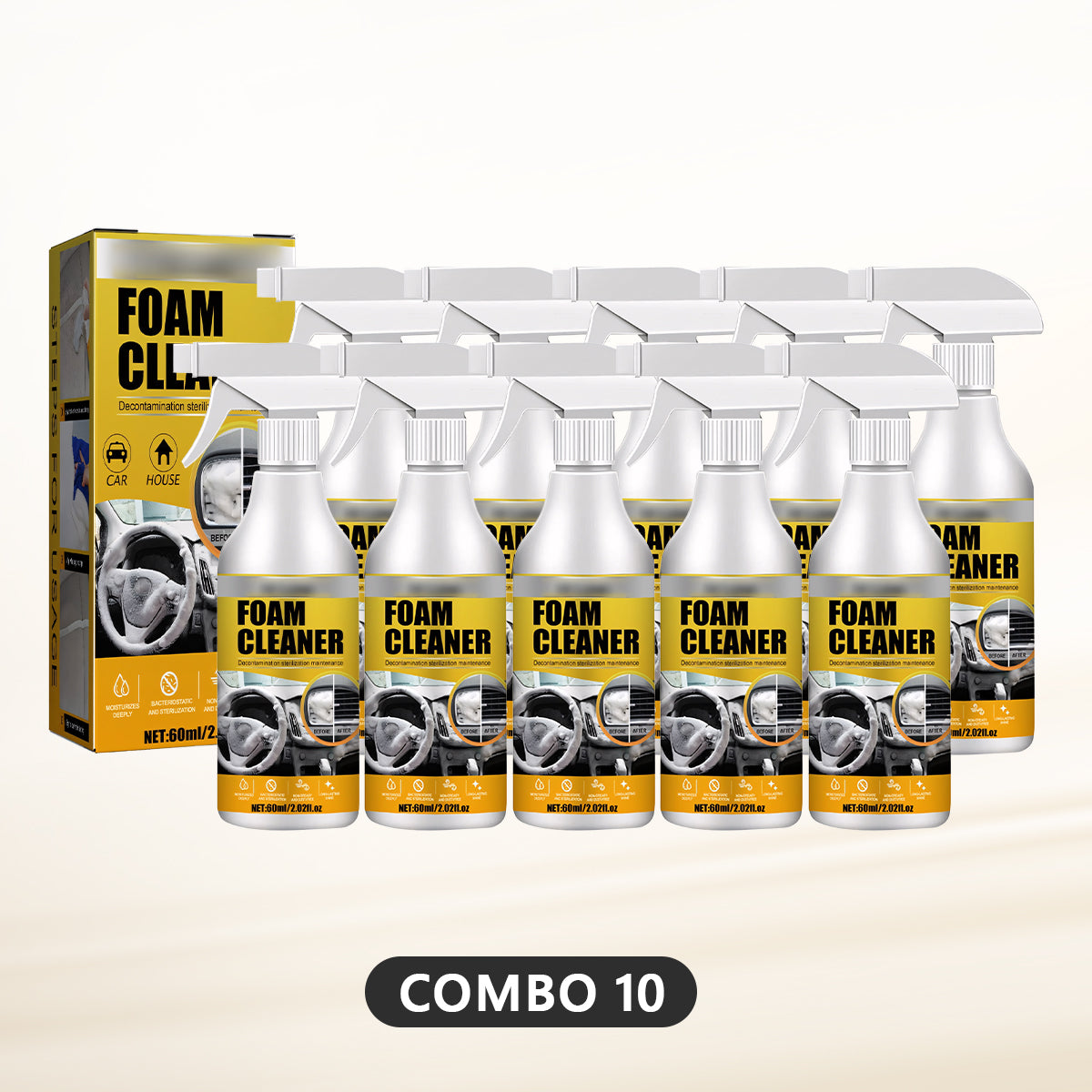 ⏰EXCLUSIVE OFFER: 60% OFF + FREE SHIPPING🔥 Multi-Purpose Car Foam Cleaner