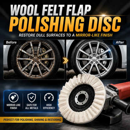 🔥LAST DAY 60% OFF🔥✨Wool Felt Flap Polishing Disc -  Achieve A Mirror Finish