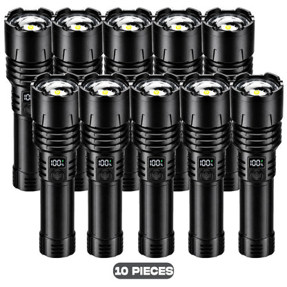 🔥EXCLUSIVE OFFER 70% OFF + 🎁 2026 NEW Super Bright Ultimate Tactical Survival Flashlight · 2M+ SOLD · 80X Brightness ·120H Runtime · Military-Grade COB LEDs Tech