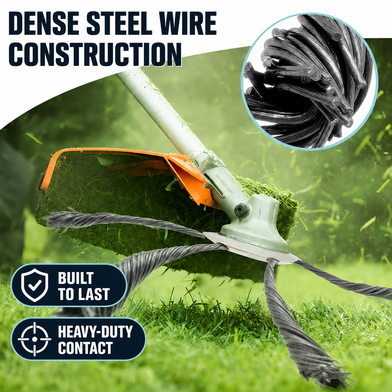 🔥BEST DEAL 60% OFF🔥 Steel Wire Brush Cutter Trimmer Head