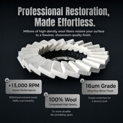 🔥LAST DAY 60% OFF🔥✨Wool Felt Flap Polishing Disc -  Achieve A Mirror Finish