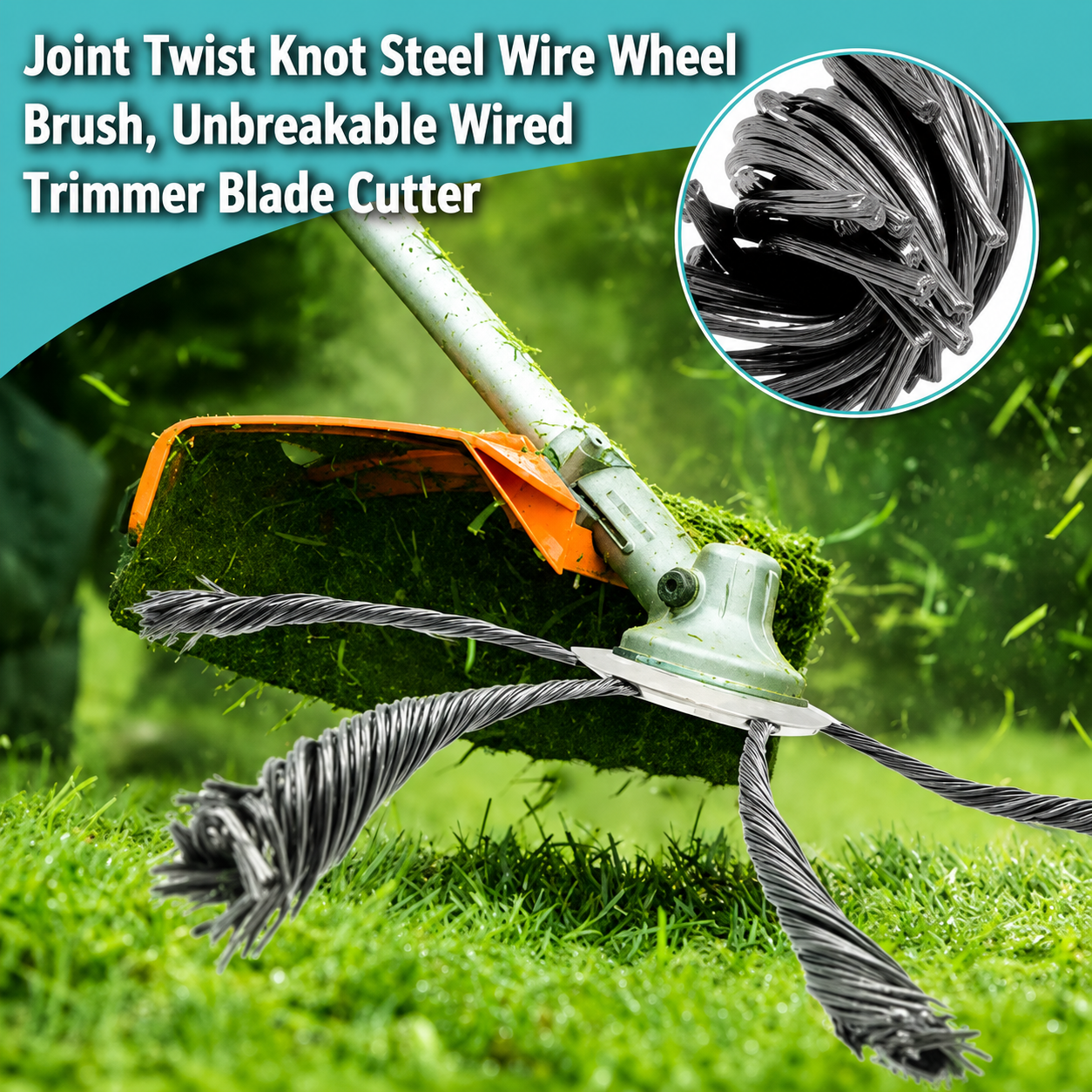 Steel Wire Brush Cutter Trimmer Head
