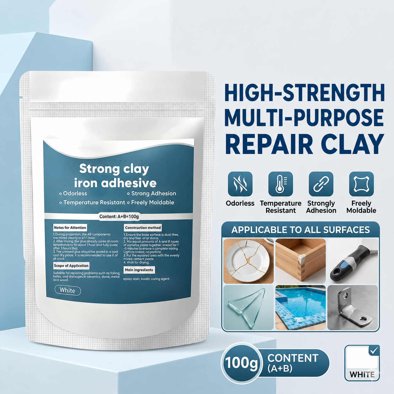 ✨2026 HOT SALE 60% OFF🔥High-Strength Multi-Purpose Repair Clay - Fill, Rebuild & Restore