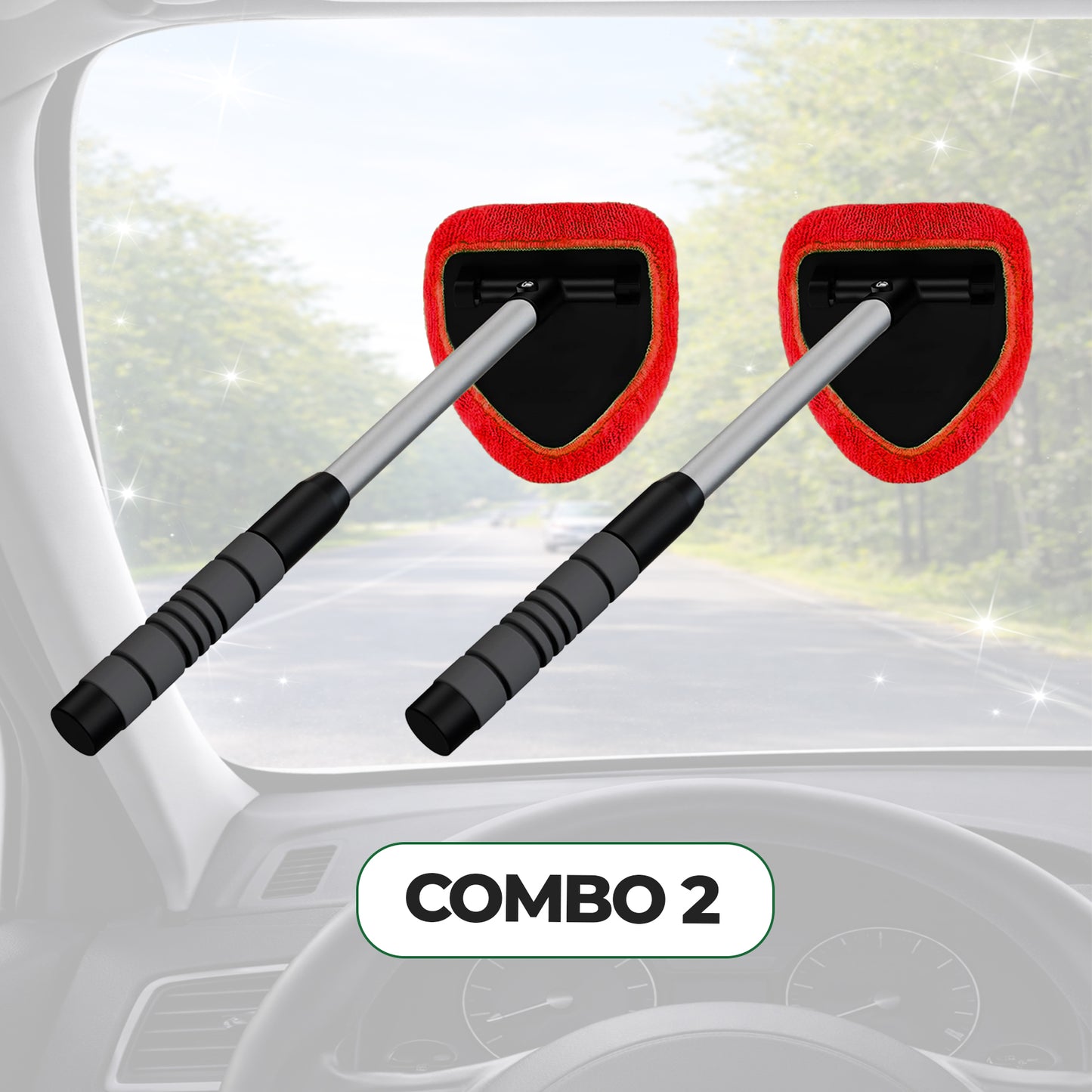 Automotive Glass Cleaning and Defogging Brush