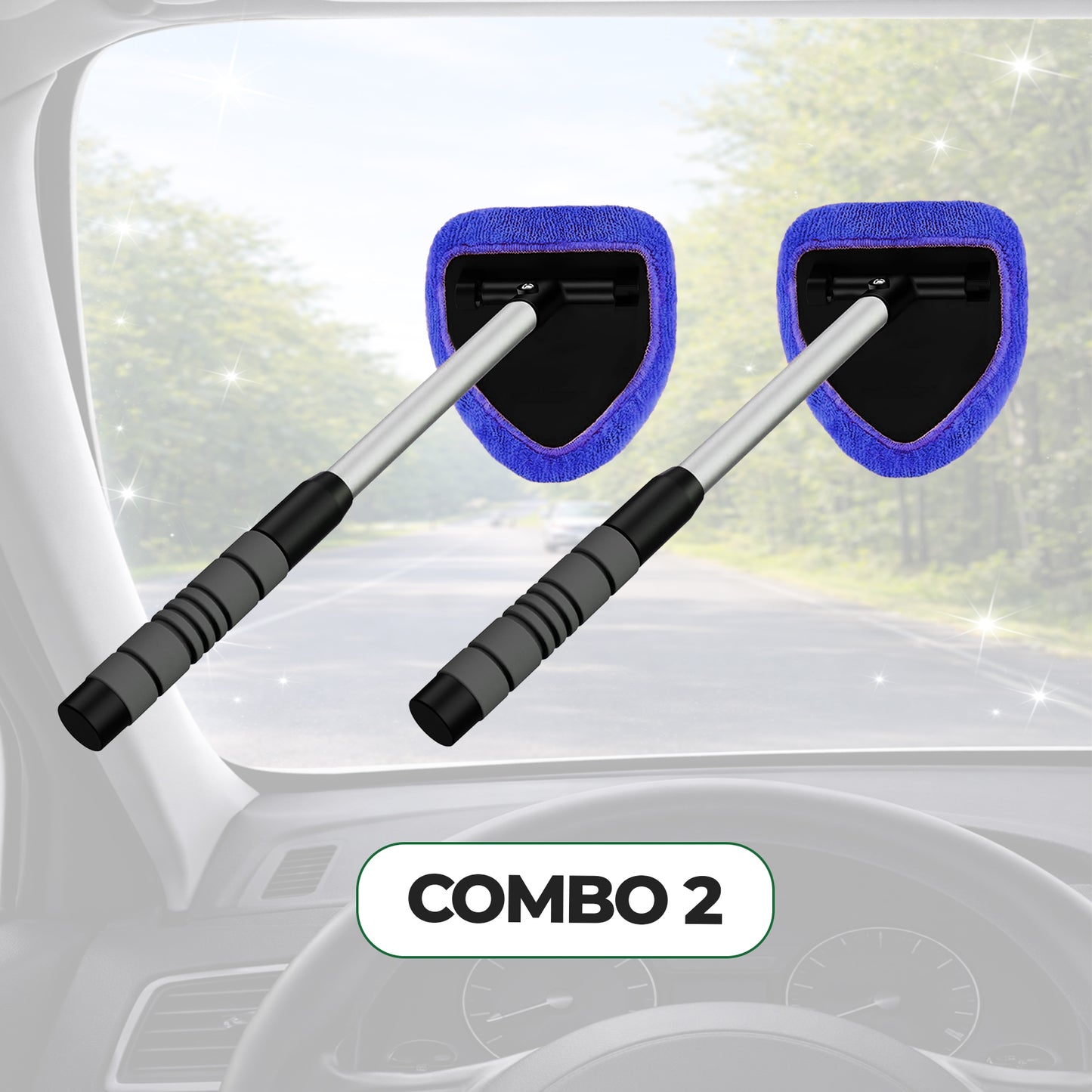 Automotive Glass Cleaning and Defogging Brush
