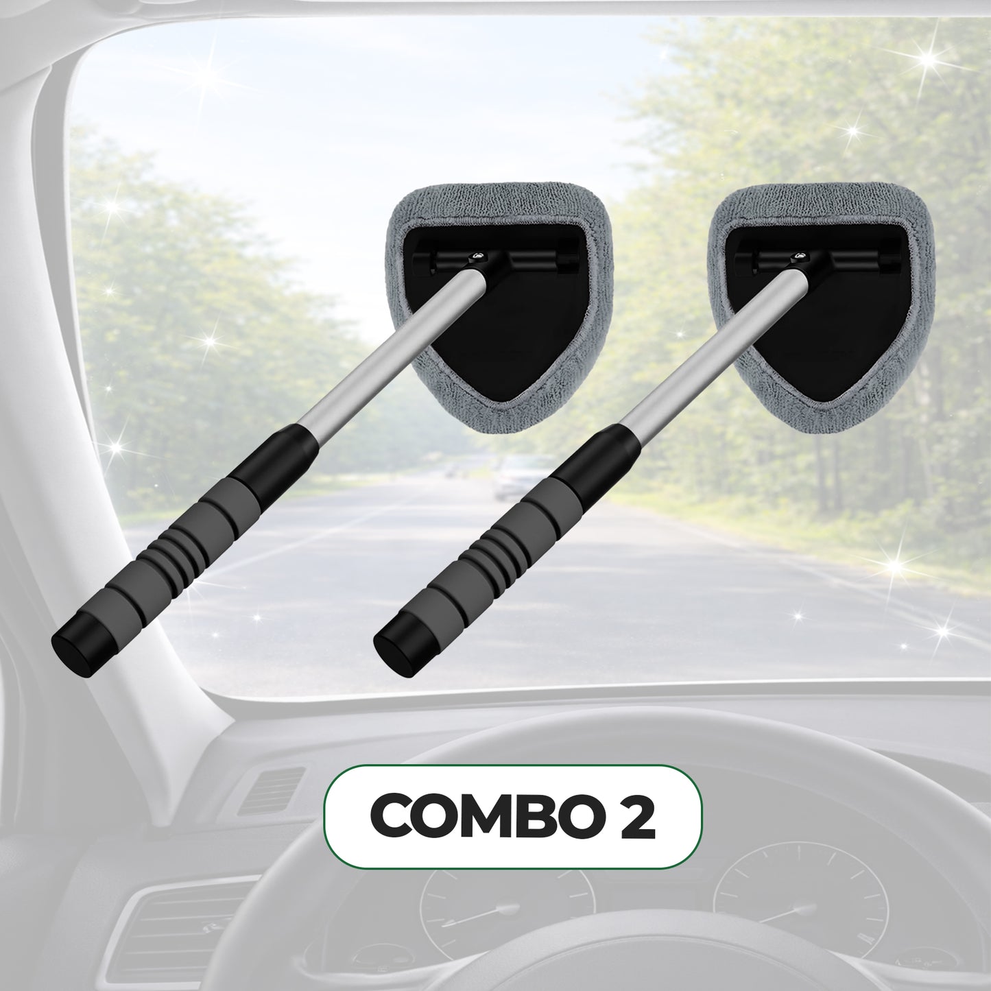 Automotive Glass Cleaning and Defogging Brush
