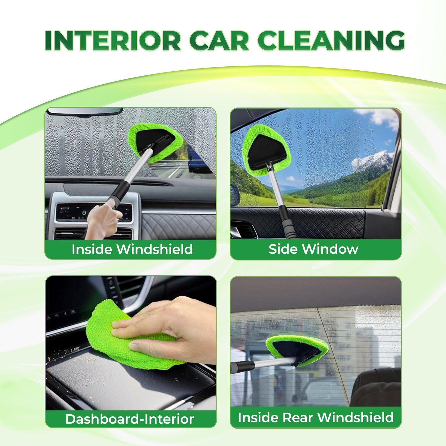 Automotive Glass Cleaning and Defogging Brush