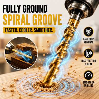 6-Piece Serrated Twist Drill Bit Set