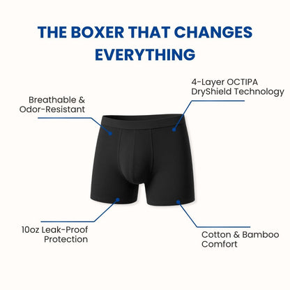 EXCLUSIVE 70% OFF + FREE GIFT 🔥 2026 UPGRADED Leakproof Boxer Briefs