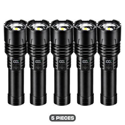 🔥EXCLUSIVE OFFER 70% OFF + 🎁 2026 NEW Super Bright Ultimate Tactical Survival Flashlight · 2M+ SOLD · 80X Brightness ·120H Runtime · Military-Grade COB LEDs Tech