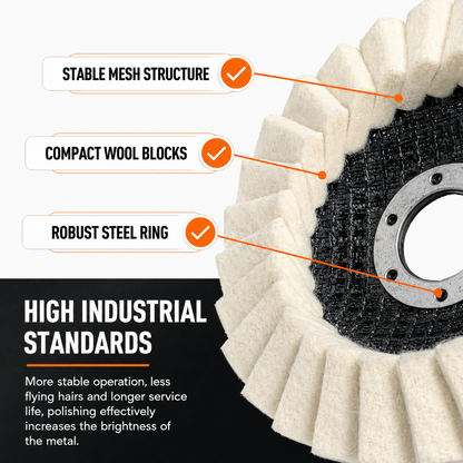 🔥LAST DAY 60% OFF🔥✨Wool Felt Flap Polishing Disc -  Achieve A Mirror Finish