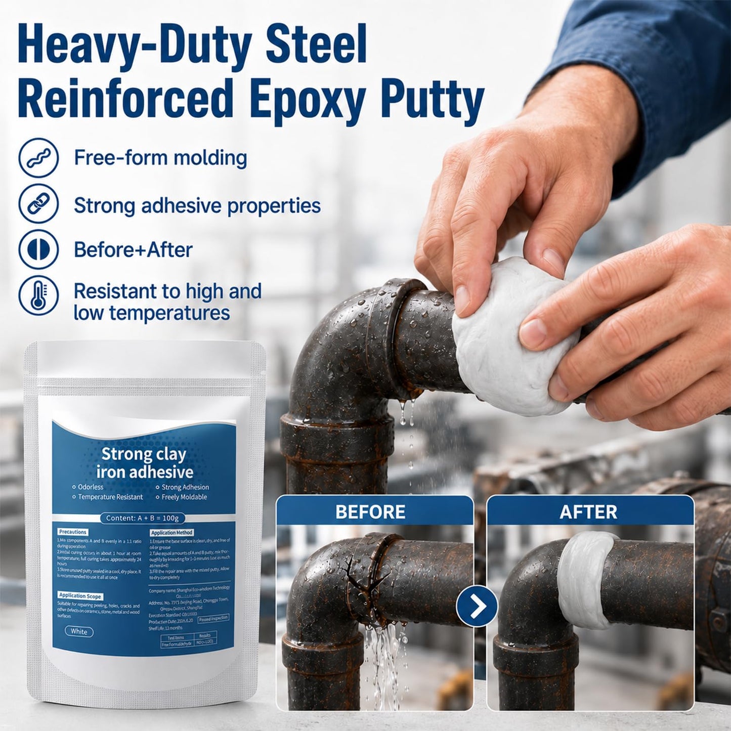 ✨2026 HOT SALE 60% OFF🔥High-Strength Multi-Purpose Repair Clay - Fill, Rebuild & Restore