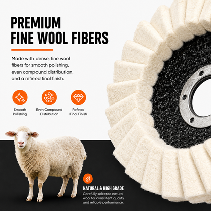 🔥LAST DAY 60% OFF🔥✨Wool Felt Flap Polishing Disc -  Achieve A Mirror Finish