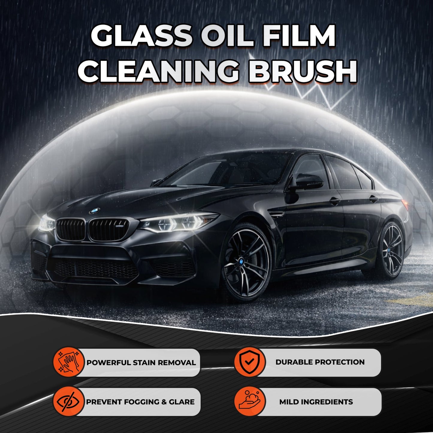🔥 Glass Oil-Film Remover 🚘-CRYSTAL CLEAR VISION IN SECONDS