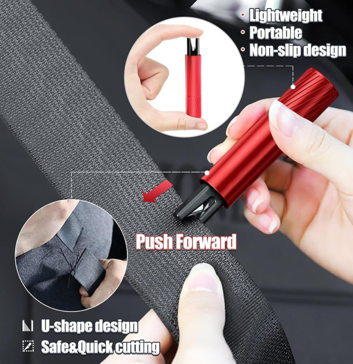 Car Window Breaker and Seatbelt Cutter Tool