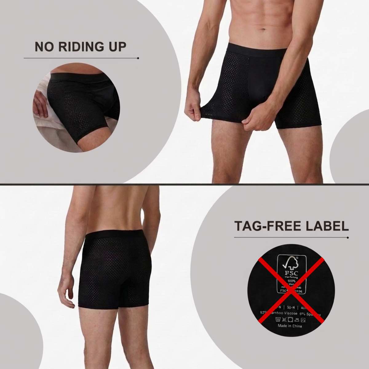 The Second-Skin Bamboo Boxer - Cool, Soft, Unnoticeable