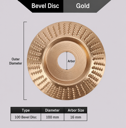 🥳HOT SALE 60%🔥Angle Grinder Wood Shaping Disc - Super sharp, fast cutting. Fits standard grinder, removes wood easily. A workshop hero! 🔥✨