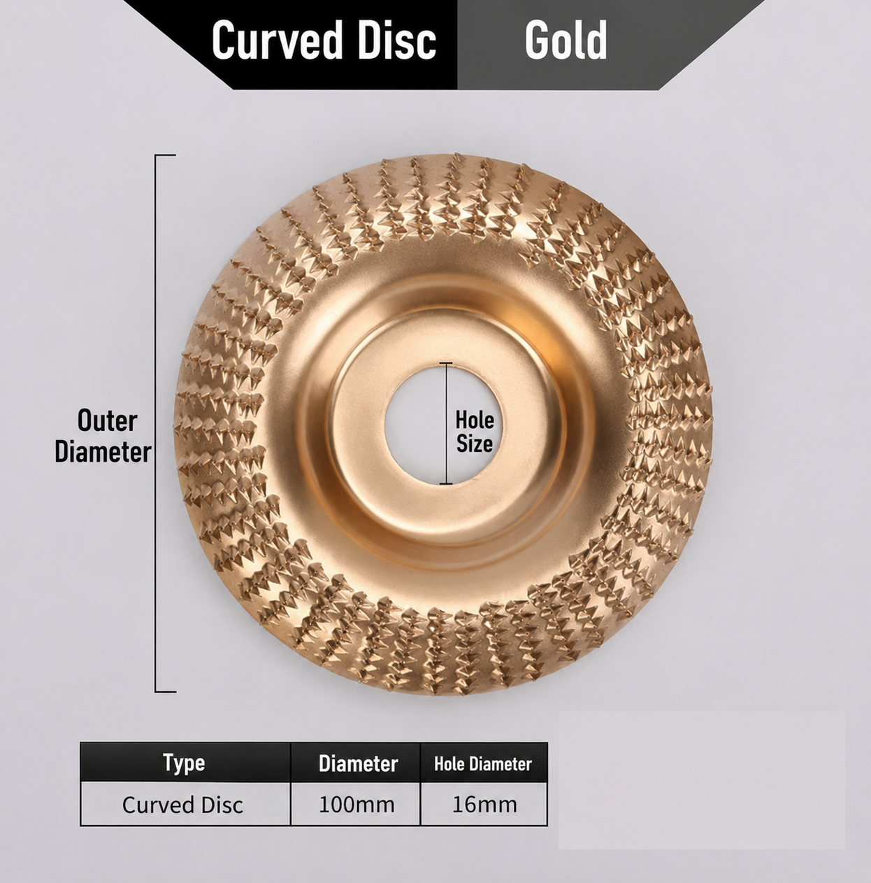 🥳HOT SALE 60%🔥Angle Grinder Wood Shaping Disc - Super sharp, fast cutting. Fits standard grinder, removes wood easily. A workshop hero! 🔥✨