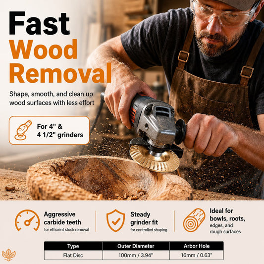 Angle Grinder Wood Shaping Disc