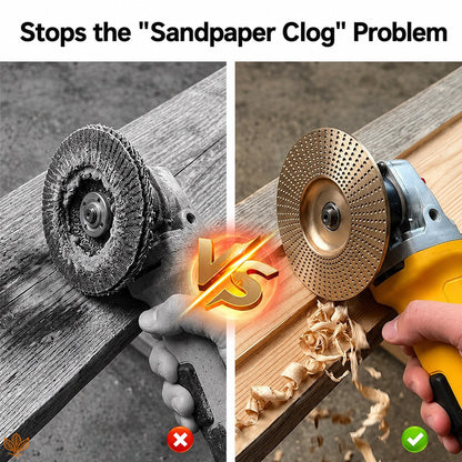 🥳HOT SALE 60%🔥Angle Grinder Wood Shaping Disc - Super sharp, fast cutting. Fits standard grinder, removes wood easily. A workshop hero! 🔥✨