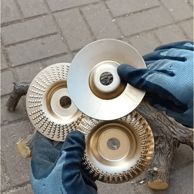 🥳HOT SALE 60%🔥Angle Grinder Wood Shaping Disc - Super sharp, fast cutting. Fits standard grinder, removes wood easily. A workshop hero! 🔥✨