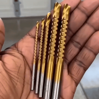 6-Piece Serrated Twist Drill Bit Set