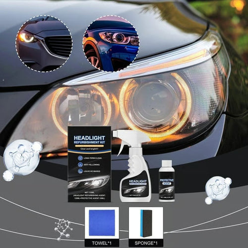 ⏰Last Day Promotion 60% OFF + FREE SHIPPING 🔥🚘 Headlight Restoration Kit - Restores Clarity in Just 9 Minutes — No Tools Needed