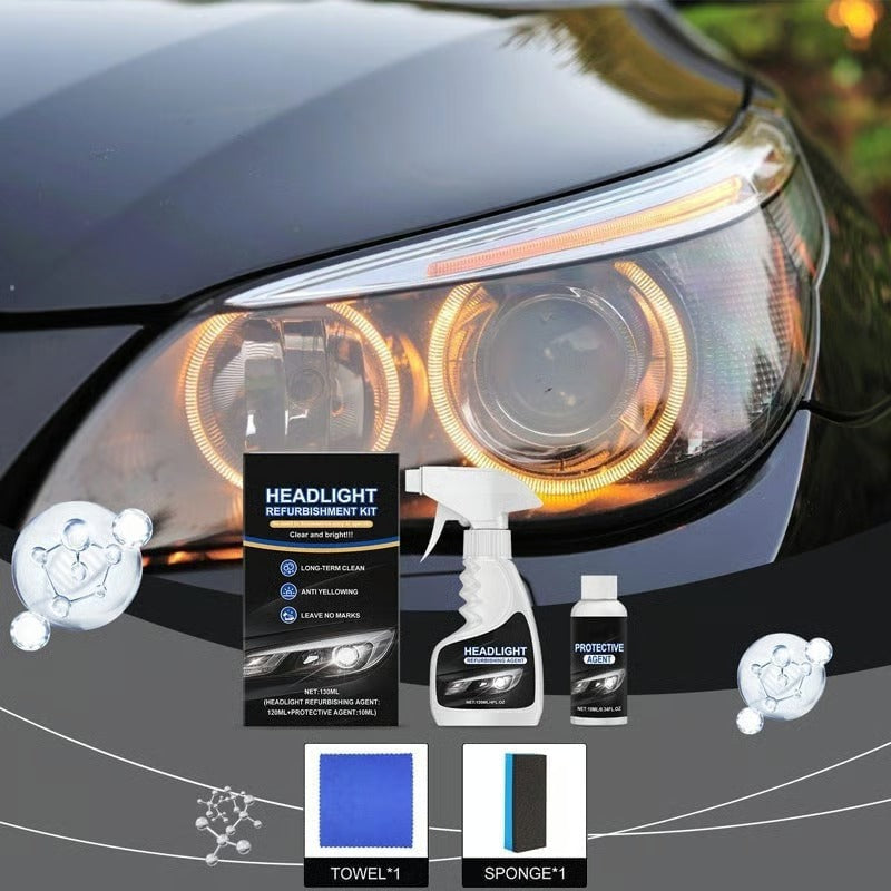 ⏰Last Day Promotion 60% OFF + FREE SHIPPING 🔥🚘 Headlight Restoration Kit - Restores Clarity in Just 9 Minutes — No Tools Needed