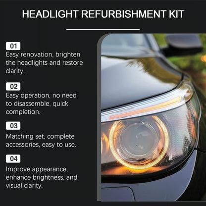 ⏰Last Day Promotion 60% OFF + FREE SHIPPING 🔥🚘 Headlight Restoration Kit - Restores Clarity in Just 9 Minutes — No Tools Needed