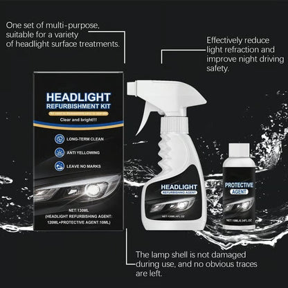 ⏰Last Day Promotion 60% OFF + FREE SHIPPING 🔥🚘 Headlight Restoration Kit - Restores Clarity in Just 9 Minutes — No Tools Needed