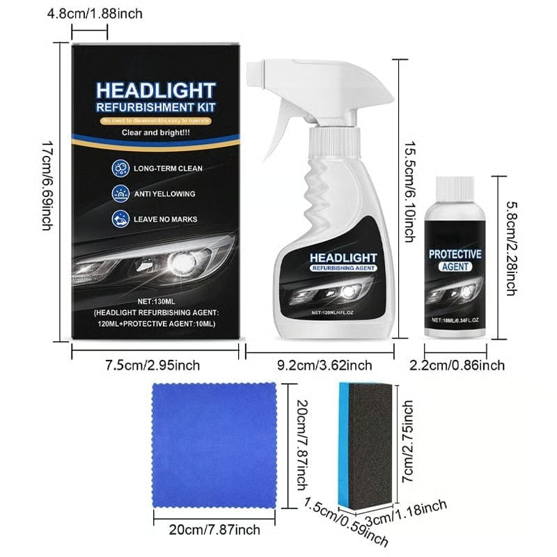 ⏰Last Day Promotion 60% OFF + FREE SHIPPING 🔥🚘 Headlight Restoration Kit - Restores Clarity in Just 9 Minutes — No Tools Needed