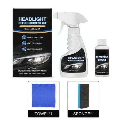 ⏰Last Day Promotion 60% OFF + FREE SHIPPING 🔥🚘 Headlight Restoration Kit - Restores Clarity in Just 9 Minutes — No Tools Needed