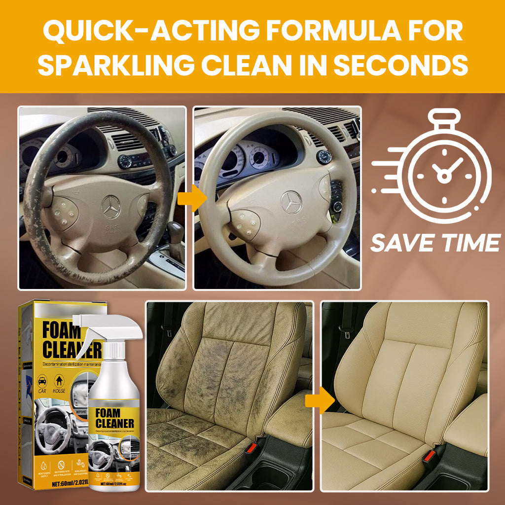 ⏰EXCLUSIVE OFFER: 60% OFF + FREE SHIPPING🔥 Multi-Purpose Car Foam Cleaner