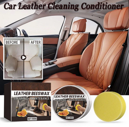 Leather Seat Cleaning & Protection Wax