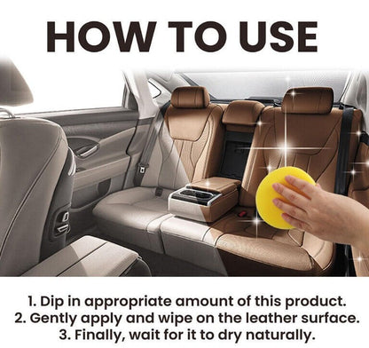 Leather Seat Cleaning & Protection Wax