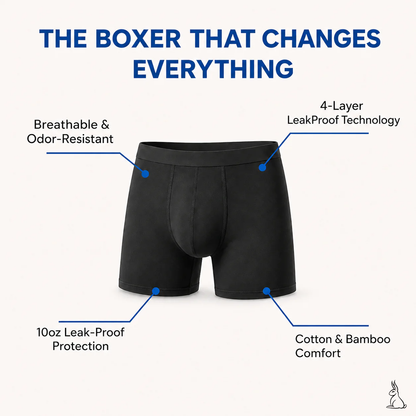 EXCLUSIVE 70% OFF + FREE GIFT 🎁 2026 Upgraded Men's All-Day Leakproof Boxer Briefs