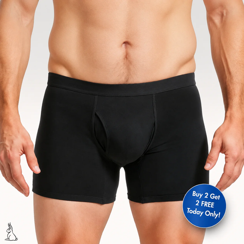 EXCLUSIVE 70% OFF + FREE GIFT 🎁 2026 Upgraded Men's All-Day Leakproof Boxer Briefs