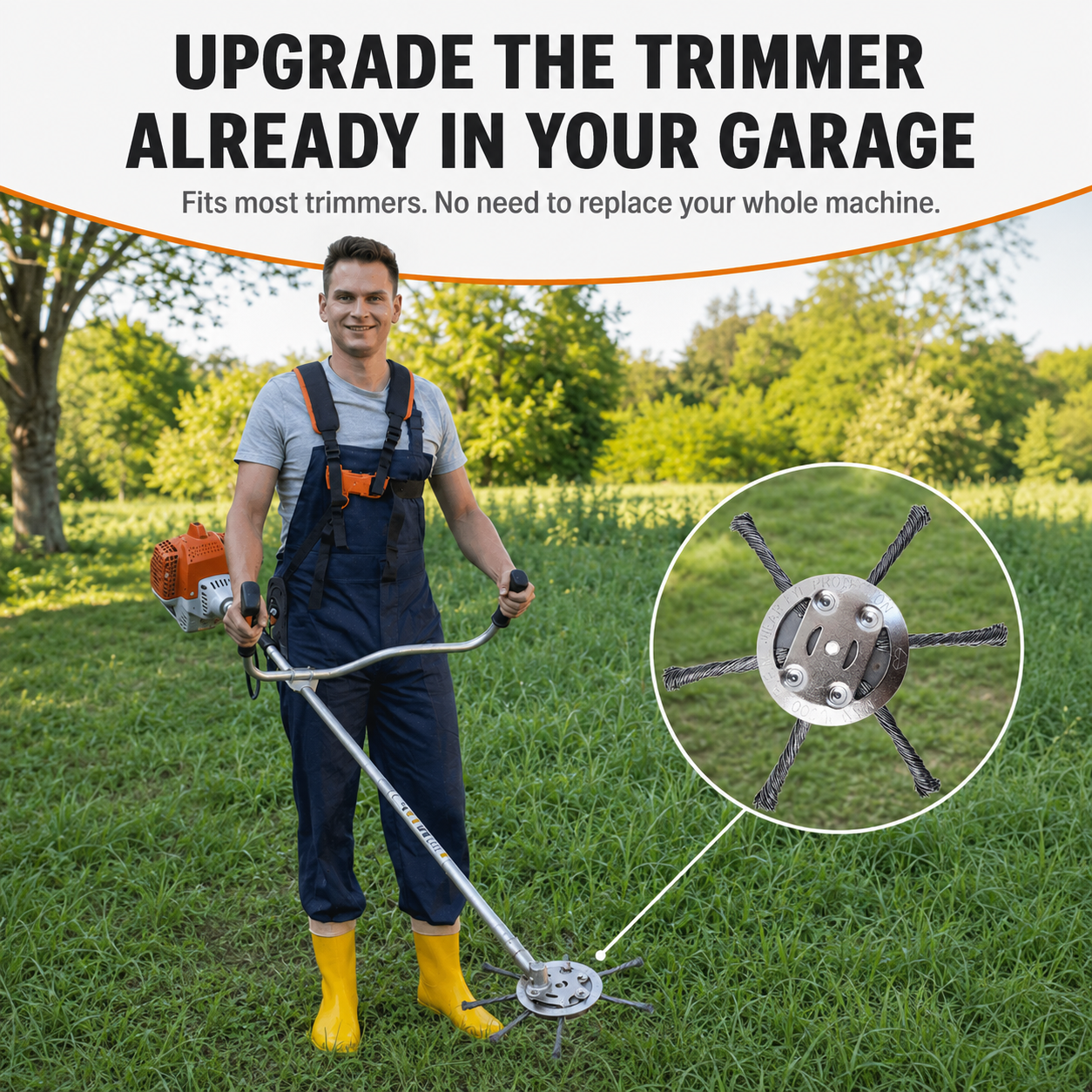 🥳2026 HOT SALE 🔥 50K+ SOLD!⏰ Steel Wire Brush Cutter Trimmer Head