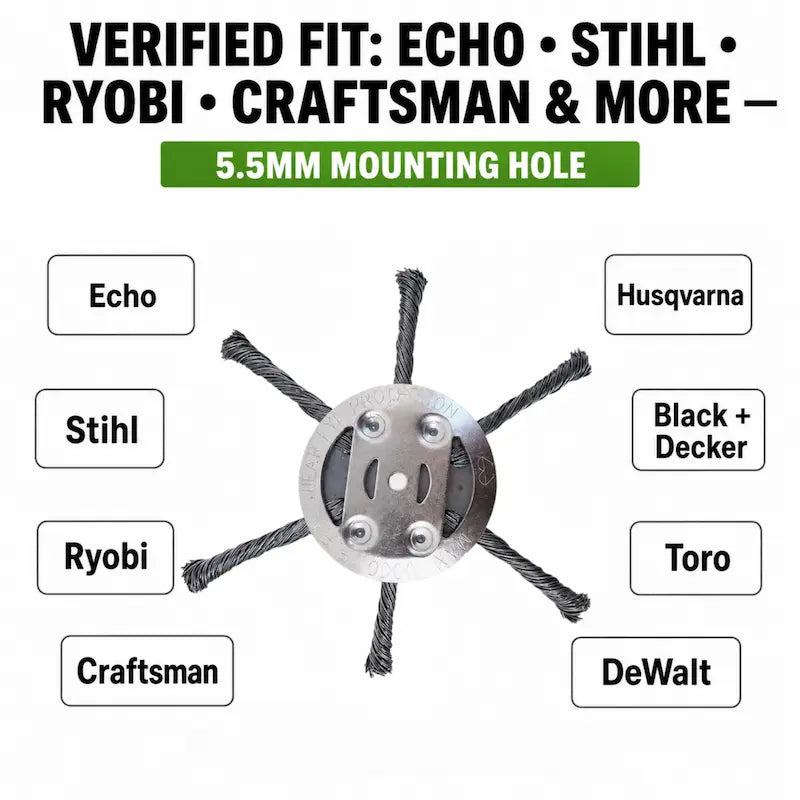 🥳2026 HOT SALE 🔥 50K+ SOLD!⏰ Steel Wire Brush Cutter Trimmer Head