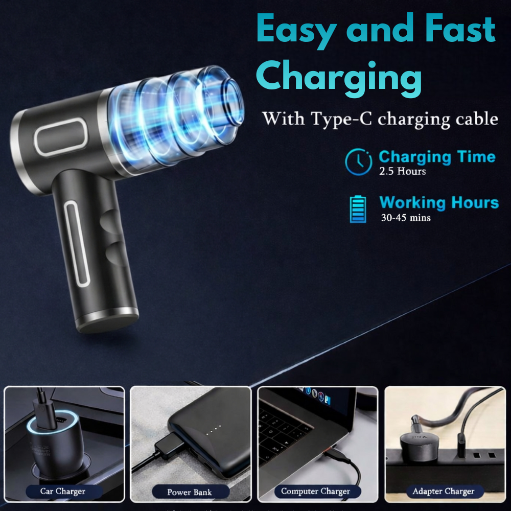 Cyclonic Cordless Car Vacuum Cleaner