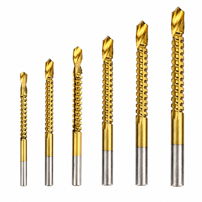 🥳 2026 Toolbox Upgrade 🔥 6-Piece Serrated Twist Drill Bit Set ✨
