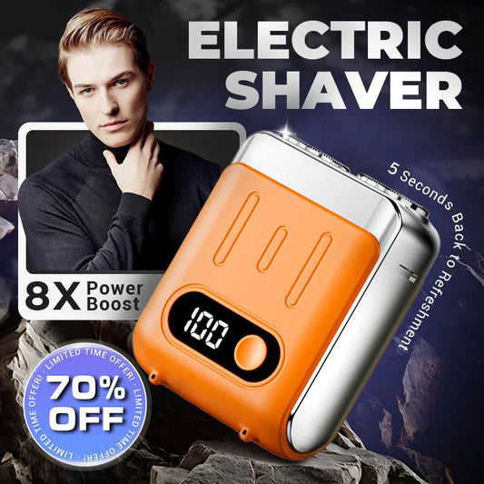 ⏰Last Day Promotion 70% OFF + FREE SHIPPING 🔥 Men's Portable Mini Rotary Electric Shaver