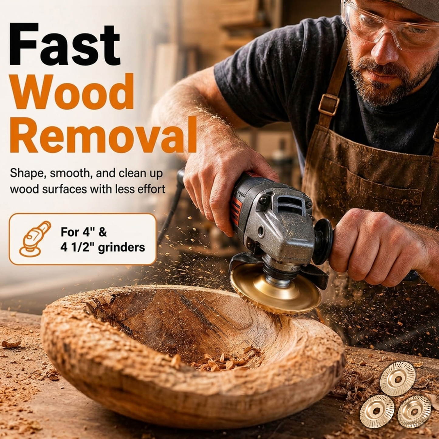 🥳HOT SALE 2026🔥Angle Grinder Wood Shaping Disc ✨